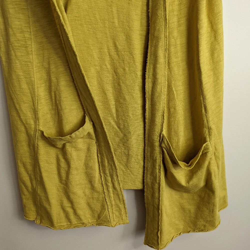 Athleta long line Open Front Cardigan Vest with pockets - Picture 3 of 6
